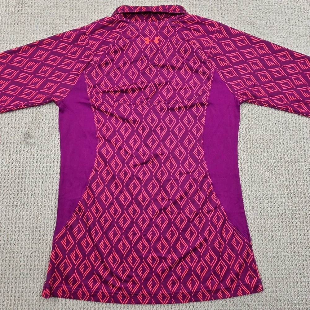 Under Armour Iso-Chill Meridian‎ Quarter Zip Pullover Shirt Magenta Womens Small